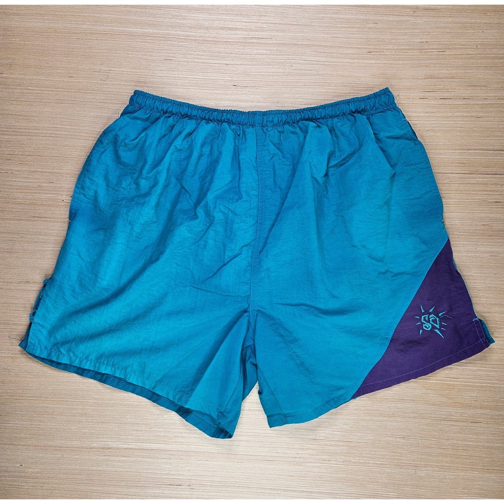 Vintage Surf‎ Odyssey Mens Swimming Trunks Mesh Lined 30" Waist Blue READ
